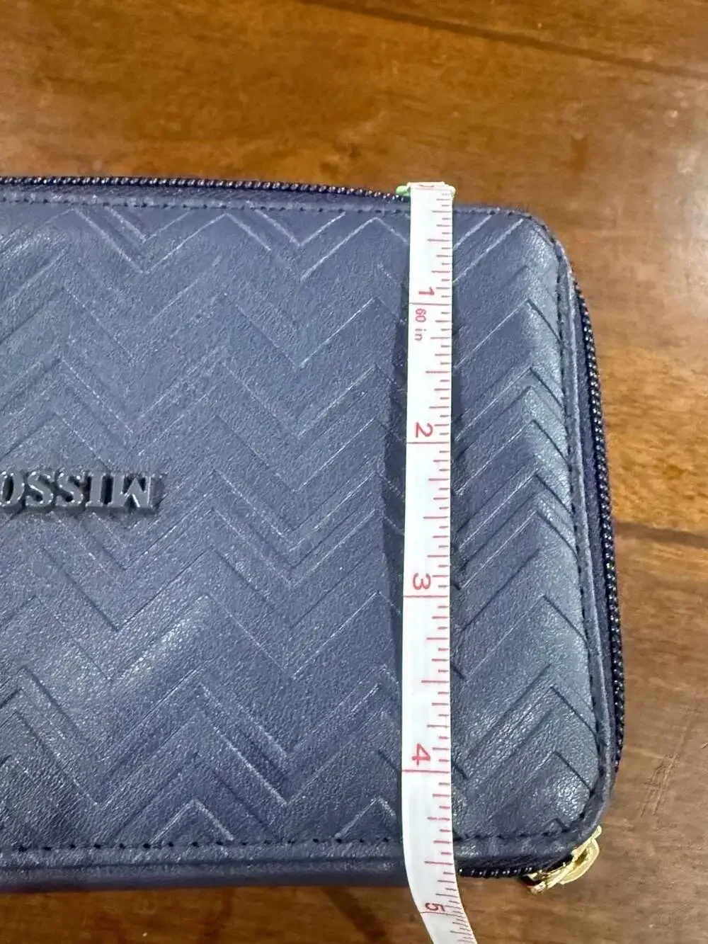 Missoni for Delta Airlines Blue Chevron Toiletry Travel Case